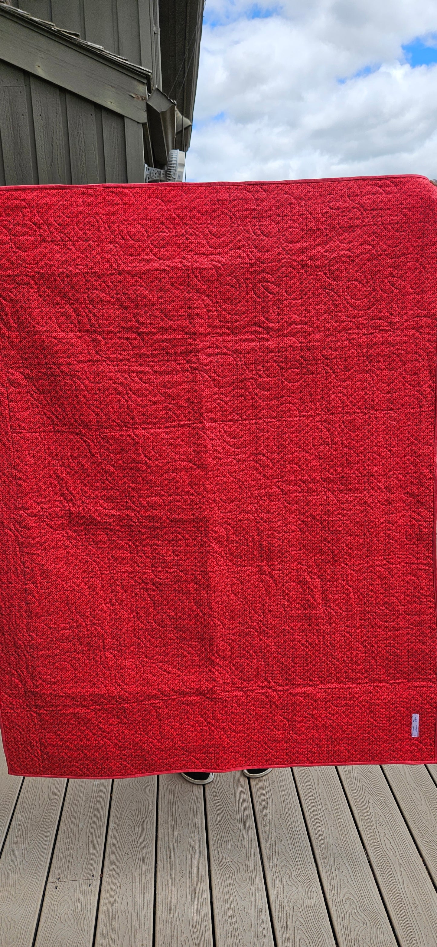 Snow on a Rose Quilt