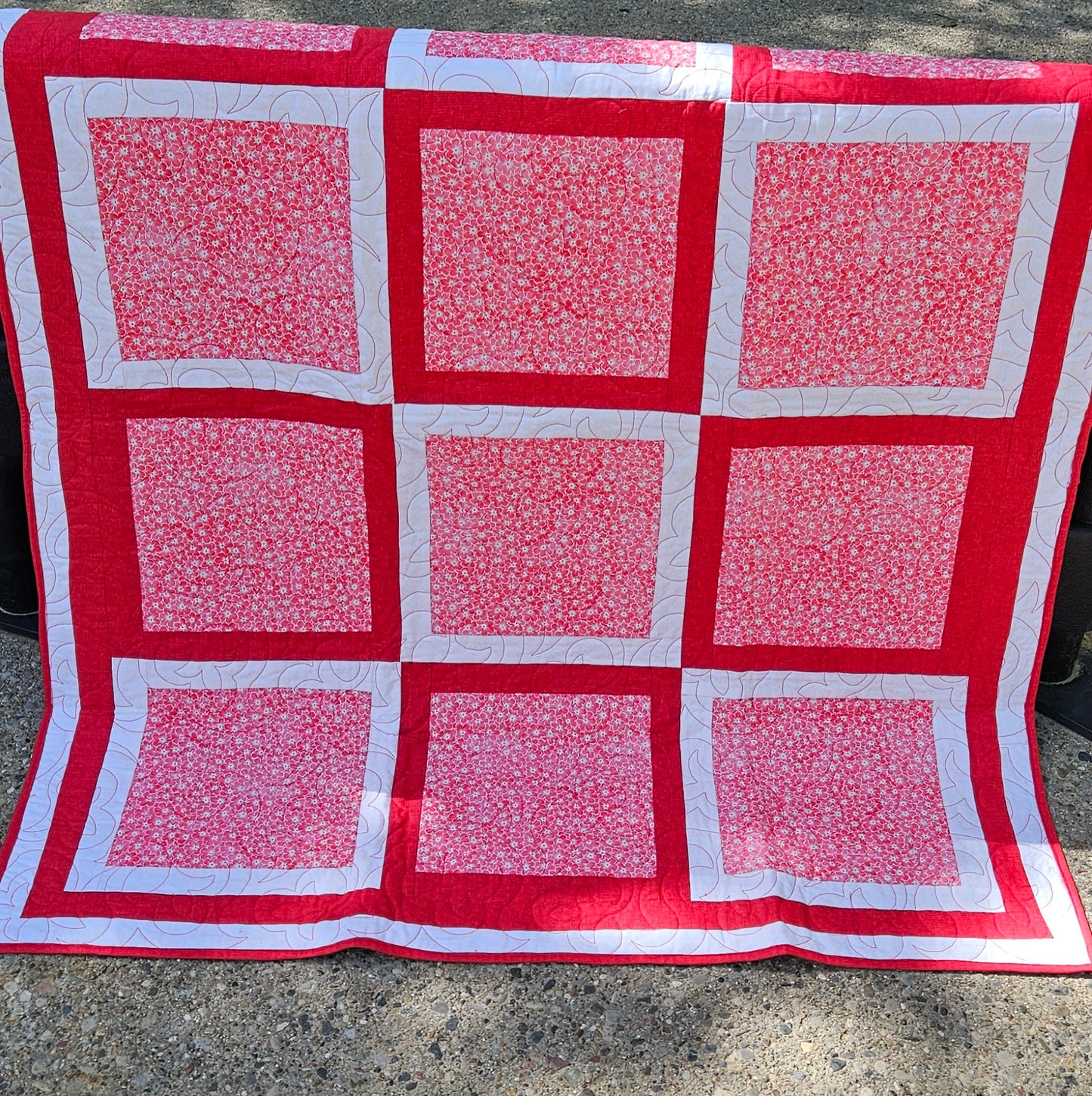 Snow on a Rose Quilt