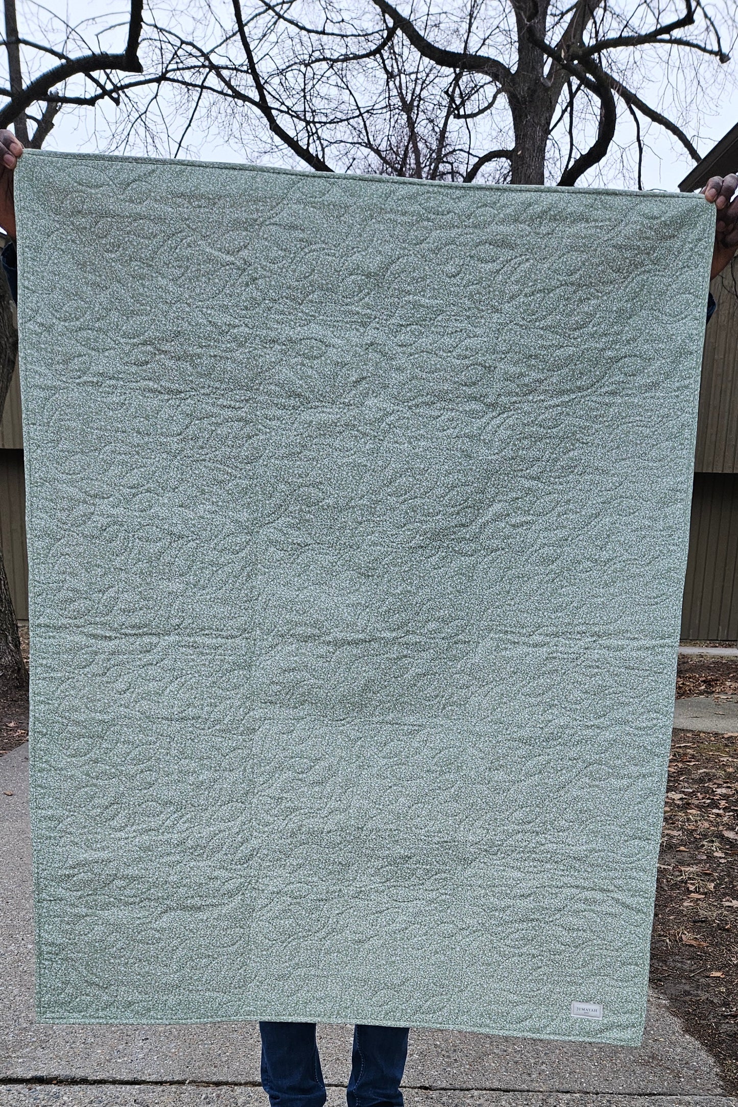 Orange Garden Handmade Quilt – Floral Patchwork Quilt