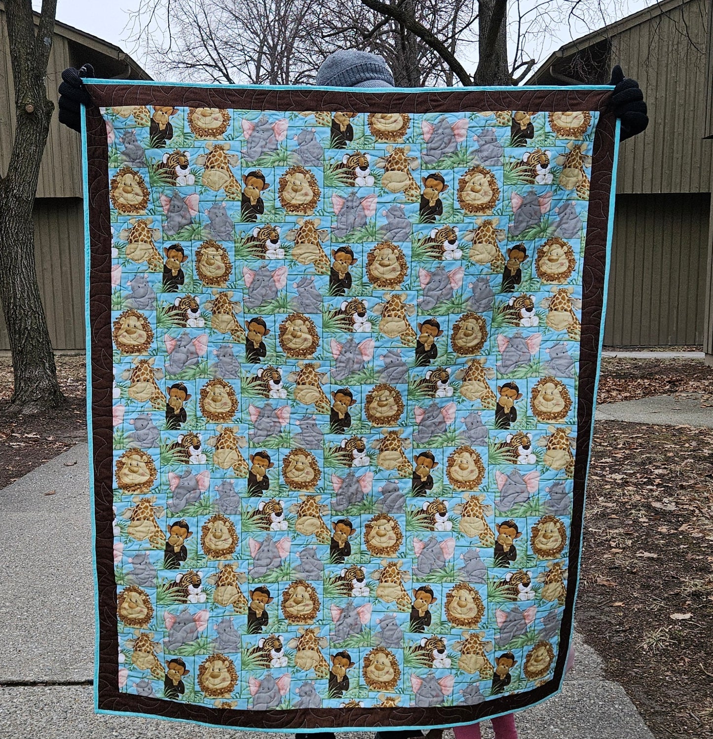 Animal Kingdom Handmade Quilt – Safari Baby Quilt