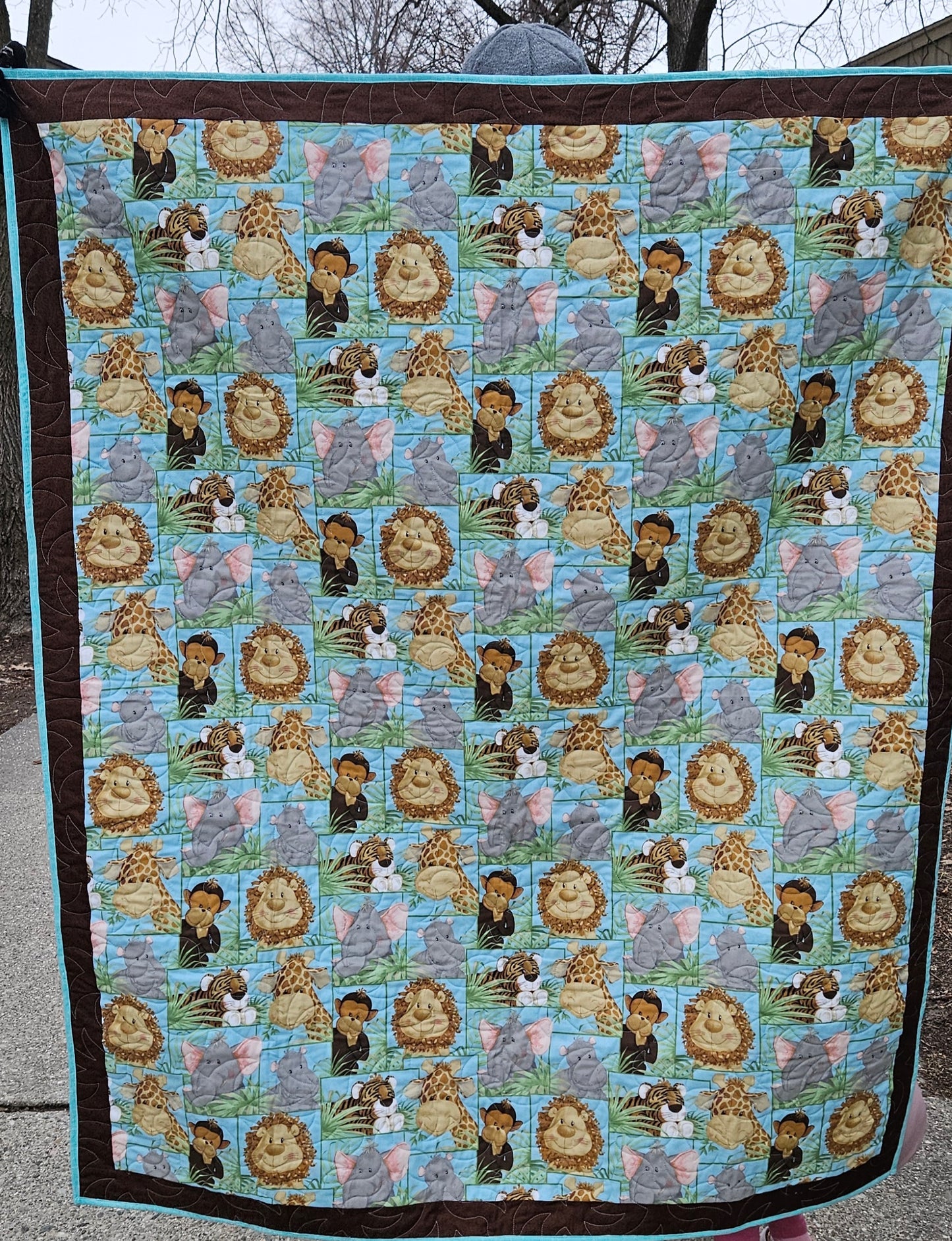 Animal Kingdom Handmade Quilt – Safari Baby Quilt