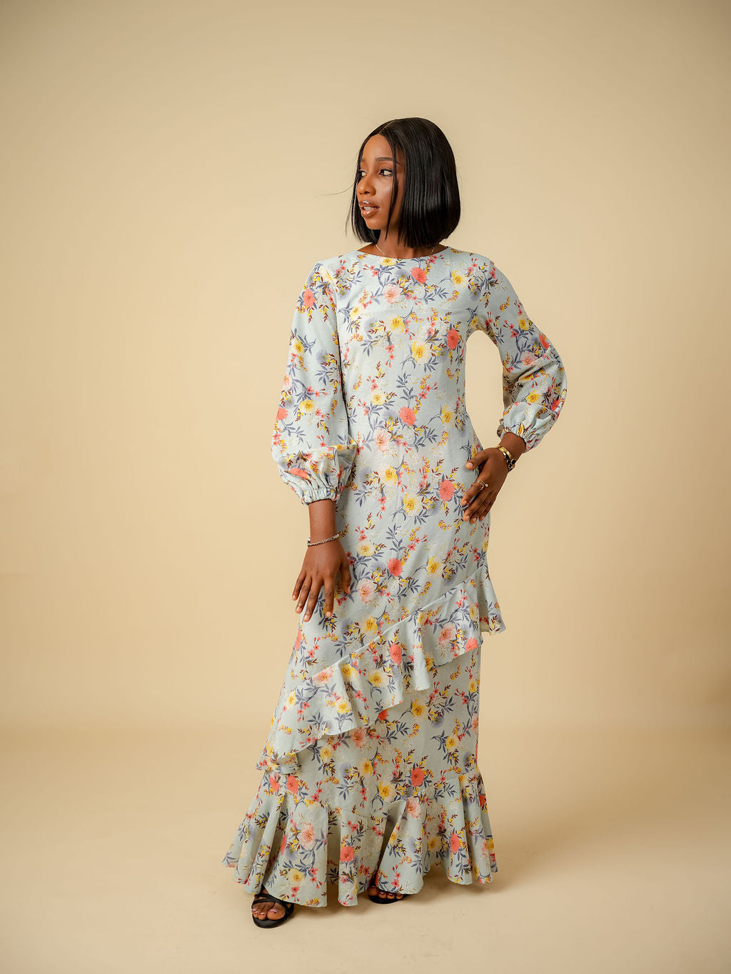 Amara Sky Garden Maxi Dress