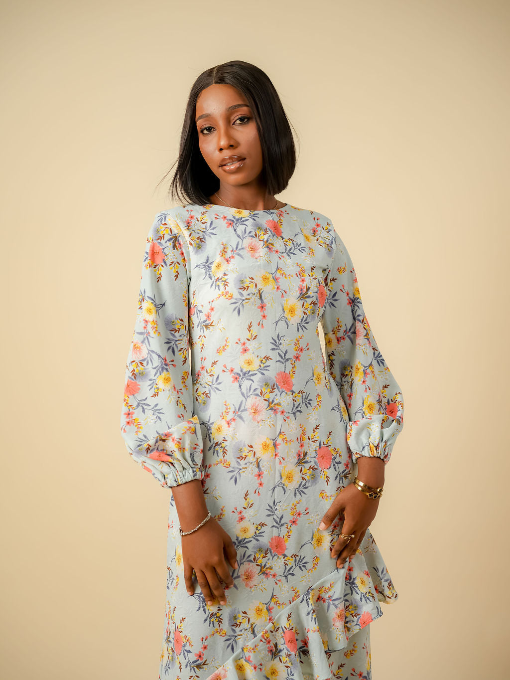 Amara Sky Garden Maxi Dress