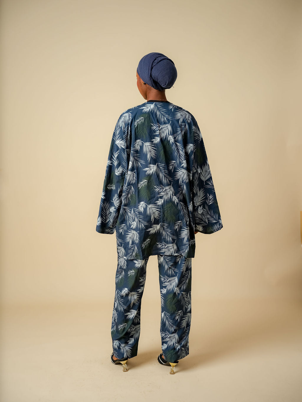 Noor Midnight Palm Two-Piece Set