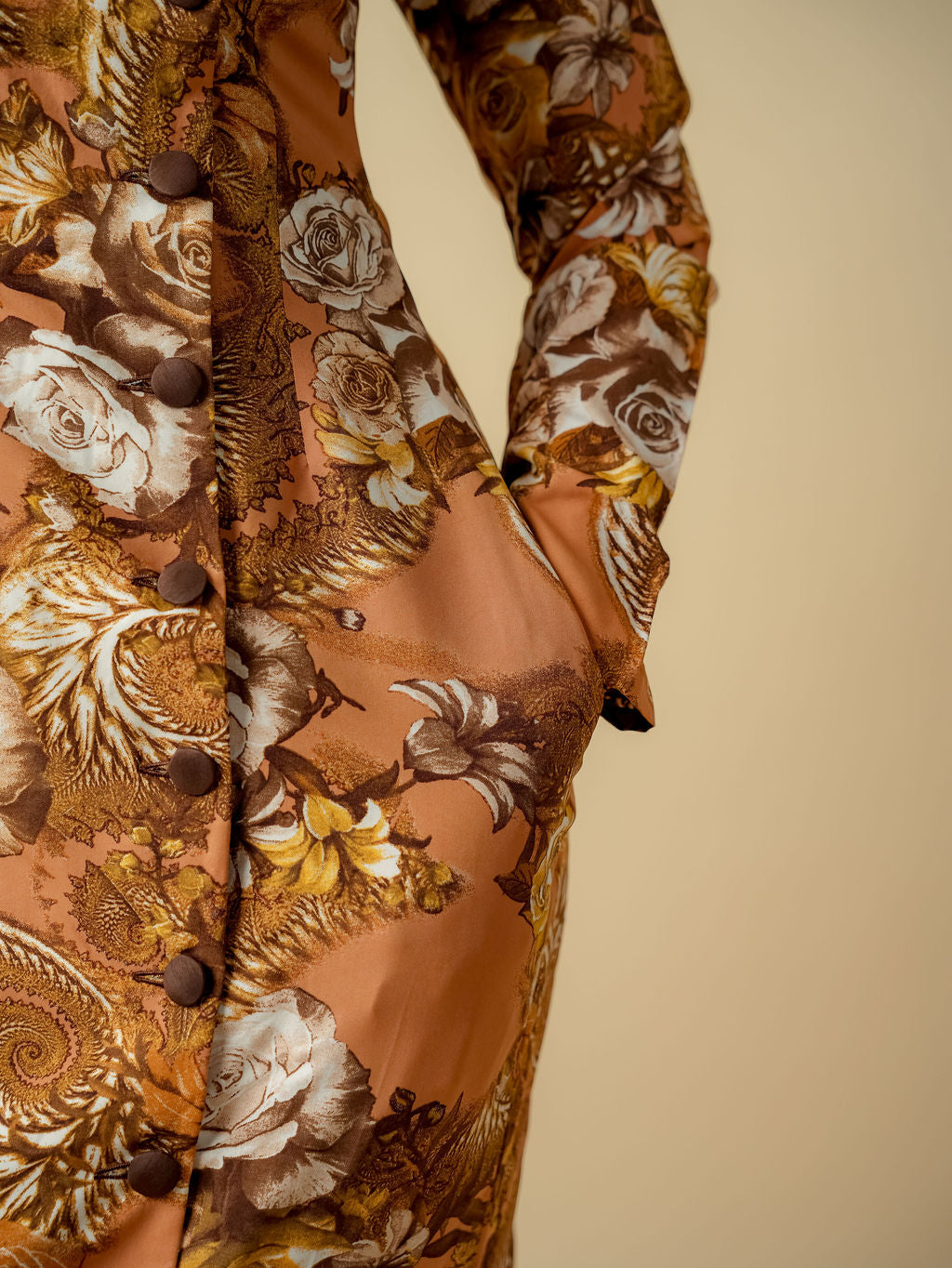 amber rose gold dress GHANEM