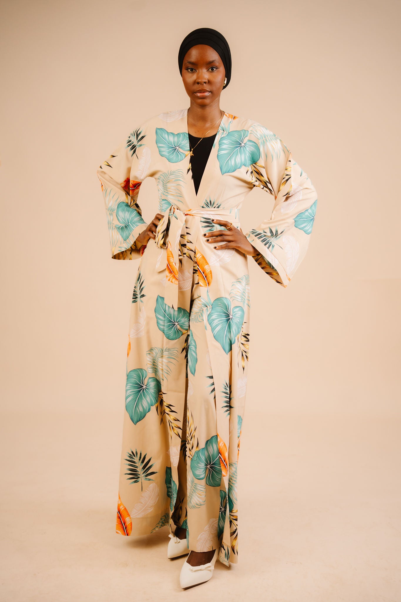 Amber Raspberry Kimono Set