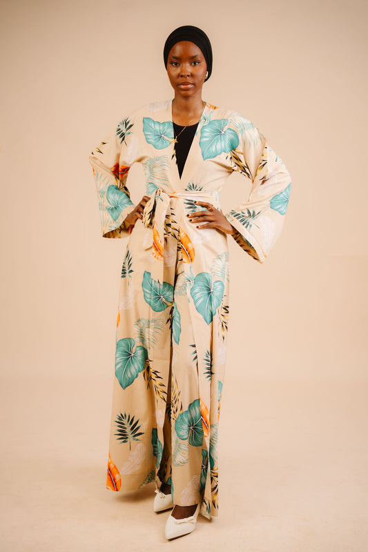 Amber Raspberry Kimono Set